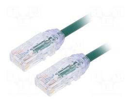 Patch cord | U/UTP | Cat 6a | RJ45 plug,both sides | wire | Cu | 1m | LSZH