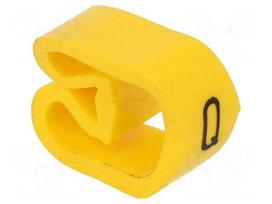Markers | Marking: Q | 8÷16mm | PVC | yellow | -30÷80°C | leaded | CLI C
