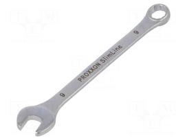 Wrench: combination spanner | double-sided | 9mm | L: 130mm | SlimLine
