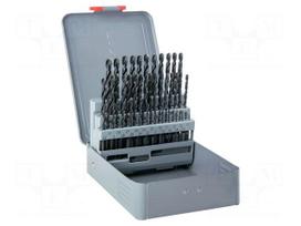 Drill set | for metal | high speed steel | metal case | MAYKESTAG