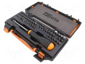Screwdriver: universal-set | Holder: C6,3mm | 1/4" | bag | 61pcs.