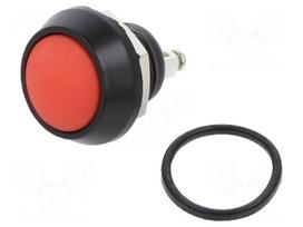 Switch: vandal resistant | Pos: 2 | SPST-NO | 2A/36VDC | IP65 | OFF-(ON)