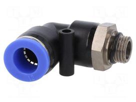 Push-in fitting | angled | -0.95÷15bar | PBT | Thread: G 1/4" | 0÷60°C