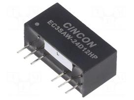 Converter: DC/DC | 3W | Uin: 9÷36VDC | Uout: 12VDC | Uout2: -12VDC | THT