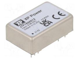 Converter: DC/DC | 15W | Uin: 9÷36VDC | Uout: 12VDC | Uout2: -12VDC | THT