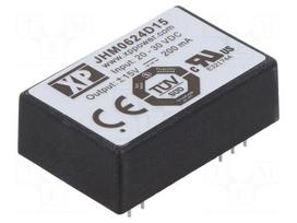 Converter: DC/DC | 6W | Uin: 20÷30VDC | Uout: 15VDC | Uout2: -15VDC | THT