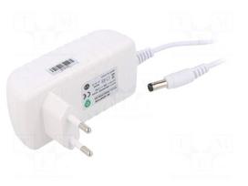 Power supply: switching | mains,plug-in | 24VDC | 0.5A | 12W | 81.71%