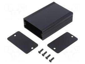 Enclosure: with panel | AKG | X: 55mm | Y: 80mm | Z: 24mm | aluminium