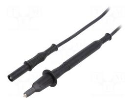 Test lead: single | 20A | banana plug 4mm,both sides | Urated: 1kV