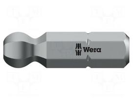 Screwdriver bit | hex key,spherical | HEX 6mm | 1/4"