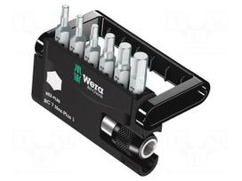 Tools set: screwdriver bits | plastic cassette | hex key | TORSION