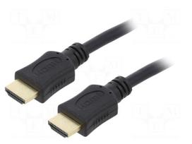 Cable | HDMI plug,both sides | PVC | 0.5m | black | 30AWG | Core: CCS