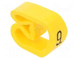 Markers | Marking: 9 | 8÷16mm | PVC | yellow | -30÷80°C | leaded | CLI C