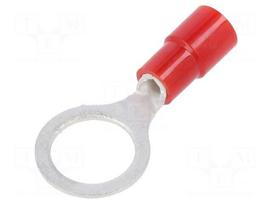 Tip: ring | M8 | Ø: 8.4mm | 0.3÷1.65mm2 | crimped | for cable | insulated