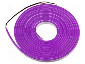 NEON LED tape | violet | Case (mm): 2835 | LED/m: 120 | 6mm | IP65 | 8W/m