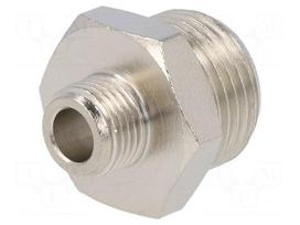 Nipple | threaded,reductive | max.50bar | nickel plated brass