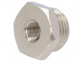 Nipple | threaded,reductive | max.50bar | nickel plated brass
