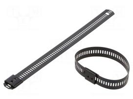 Cable tie | L: 150mm | W: 12mm | acid resistant steel AISI 316 | 1112N