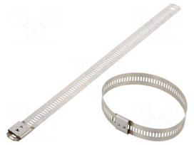 Cable tie | L: 200mm | W: 12mm | acid resistant steel AISI 316 | 1112N