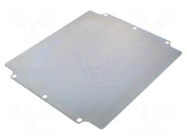 Mounting plate | steel | Plating: zinc