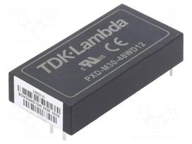 Converter: DC/DC | 30W | Uin: 18÷75VDC | Uout: 12VDC | Uout2: -12VDC