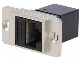 Coupler | coupler | DUALSLIM | Cat 6 | unshielded | 8p8c | 29mm | metal