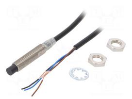 Sensor: inductive | OUT: NPN / NO | 0÷8mm | 10÷30VDC | M8 | 2m | IP67 | 50mA