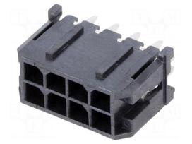 Connector: wire-board | socket | male | PIN: 8 | Micro-Fit 3.0 | 3mm | 2x4