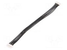Cable | female-female | PIN: 6 | 0.1m | 1A | 125V | tinned | 28AWG | 6x28AWG