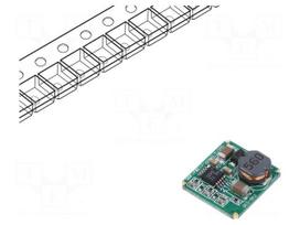 Converter: DC/DC | Uin: 15÷36VDC | Uout: 12VDC | Iout: 0.5A | SMT | OUT: 1