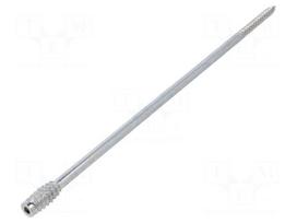 Screw | for wood | 6x230 | Head: without head | hex key | HEX 4mm | steel