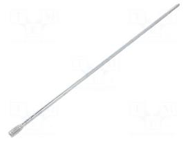 Screw | for wood | 6x400 | Head: without head | hex key | HEX 4mm | steel
