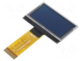 Display: OLED | graphical | 1.54" | 128x64 | Dim: 42.04x27.22x1.45mm