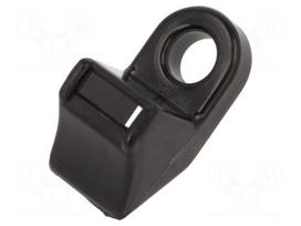 Holder | screw | black | cable ties