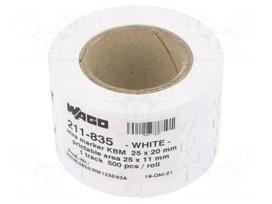 Label | 10mm | 25mm | white | Smart Printer,WAGO 258-5000 | leaded