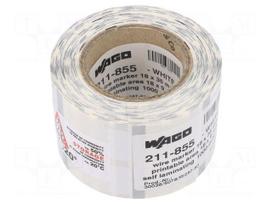Label | 9mm | 18mm | white | Smart Printer,WAGO 258-5000 | laminated
