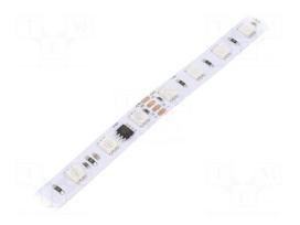 LED tape | RGB | Case (mm): 5050 | LED/m: 60 | 10mm | white PCB | 24VDC