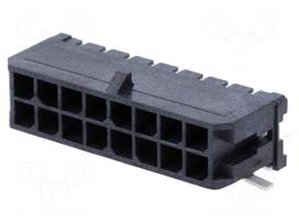Connector: wire-board | socket | male | PIN: 16 | Micro-Fit 3.0 | 3mm