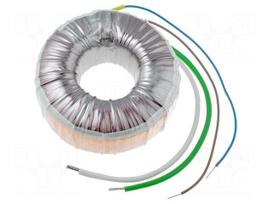 Transformer: toroidal | 125VA | 230VAC | 12V | 10.417A | Leads: cables
