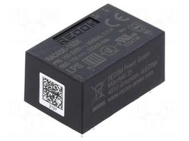 Converter: AC/DC | 5W | Uin: 90÷264VAC,130÷370VDC | Uout: 15VDC | 79%