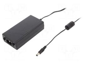 Power supply: switching | 24VDC | 2.7A | Out: 5,5/2,5 | 65W | 80÷264VAC