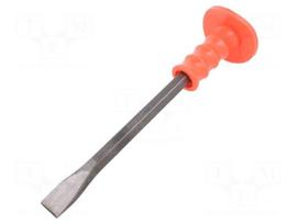 Cold chisel | flat,with splash guard | L: 300mm | Tipwidth: 16mm