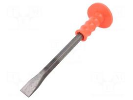 Cold chisel | flat,with splash guard | L: 300mm | Tipwidth: 19mm
