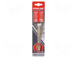 Drill bit | for metal | Ø: 3.5mm | 3pcs | Features: grind blade