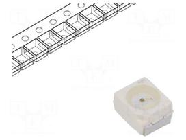 LED | red | SMD | PLCC2 | 1.21÷3.03lm | 355÷1120mcd | 1.9÷2.5VDC | 120°