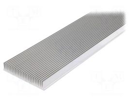 Heatsink: extruded | grilled | natural | L: 1000mm | W: 150mm | H: 27mm