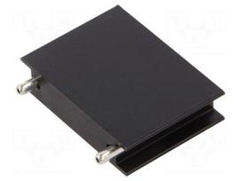 Heatsink: extruded | flat | SOT93,TO218,TO220,TO247,TOP3 | black