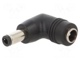 Adapter | Out: 5,5/2,5 | Plug: right angle | Input: 5,5/2,1