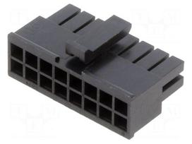 Connector: wire-board | plug | female | Micro-Fit 3.0 | PIN: 16 | 3mm
