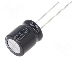 Capacitor: electrolytic | low ESR | THT | 1000uF | 16VDC | Ø12.5x15mm